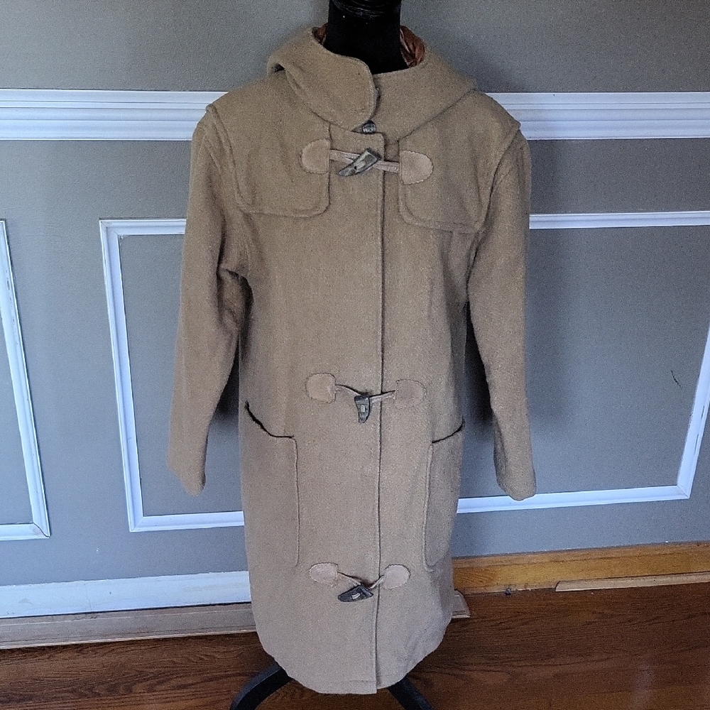 Woolrich Vintage Women's Beige Duffle Coat Size Small